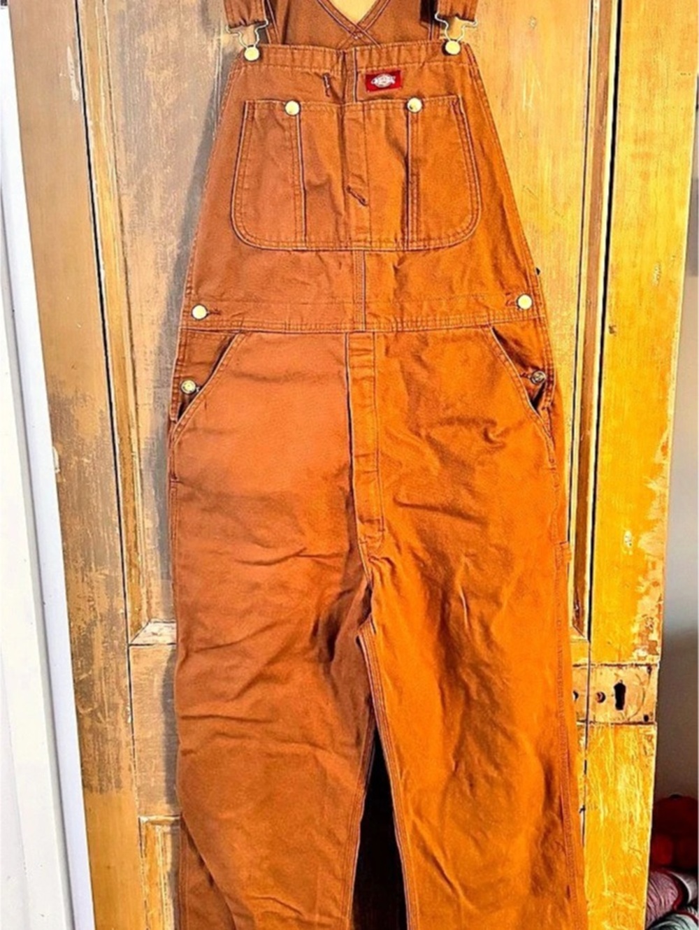 Dickies Classic Bib Overalls Brown Jumpsuit